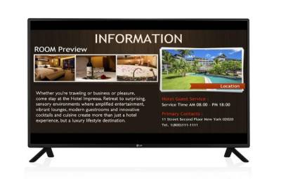LG 55 Inch Class (54.64 Inch Diagonal) Tv Tuner Built In Digital Signage 55LY540S